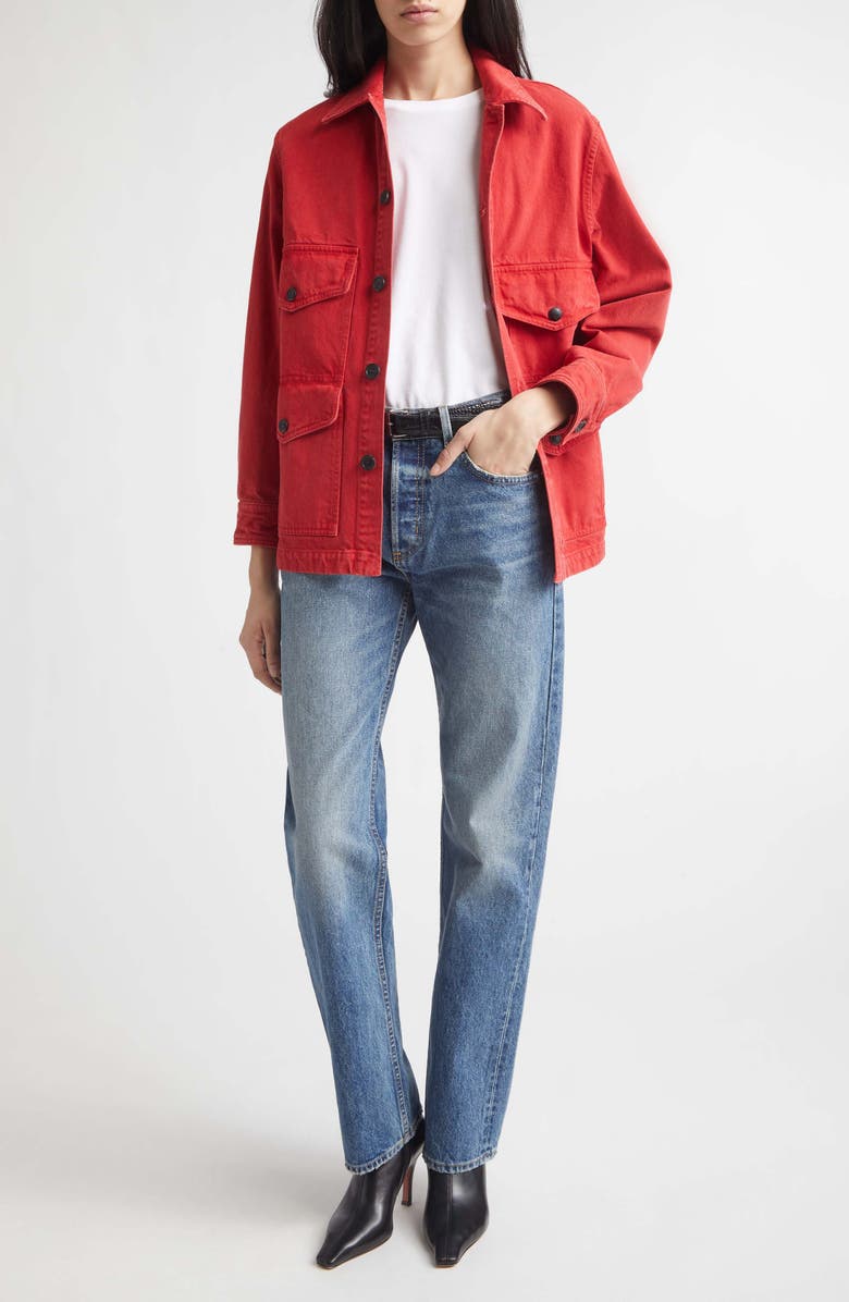Nili Lotan Leroy Jacket, Alternate, color, Scarlet
