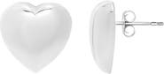 KARAT RUSH Puffed Heart Stud Earrings