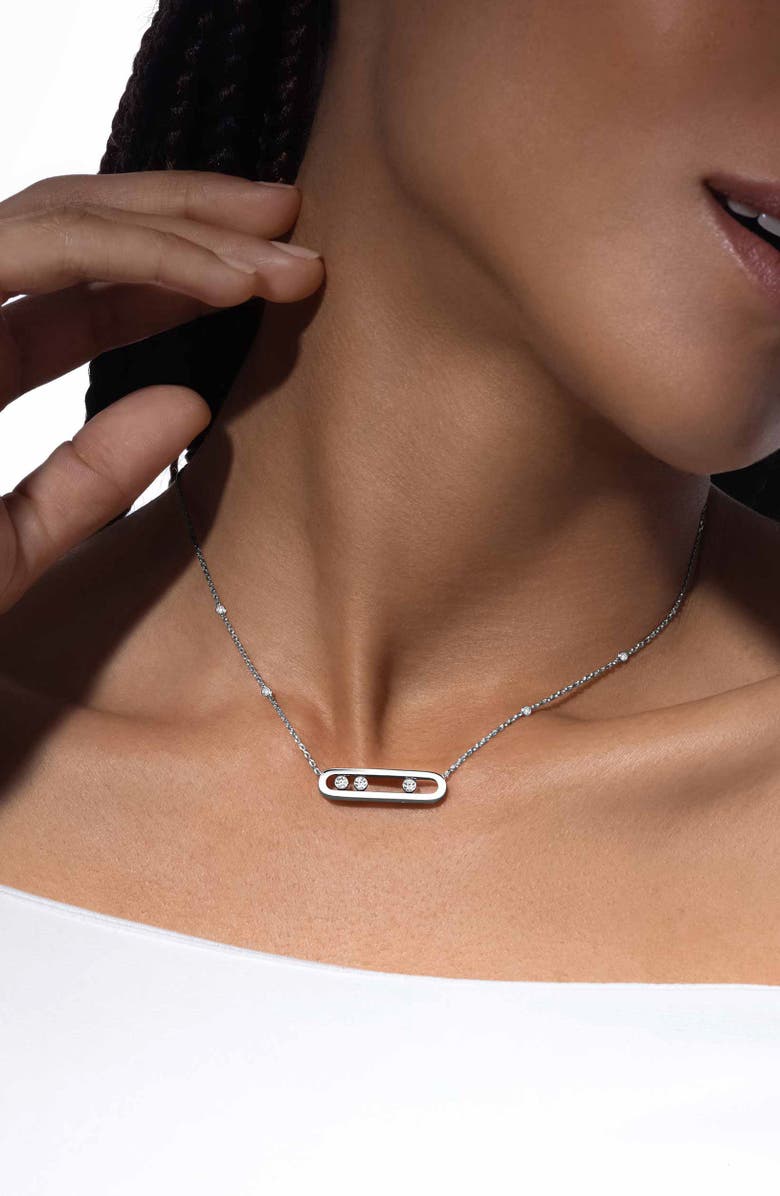 Messika Move Diamond Necklace, Alternate, color,
