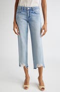 L'AGENCE Blaine Low Rise Release Hem Crop Stovepipe Jeans