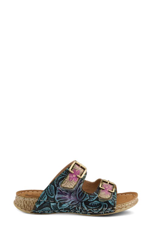L'artiste By Spring Step Sunjai Slide Sandal In Grey Multi