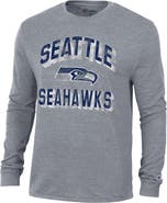Champion Men's Champion Charcoal Seattle Seahawks Ultimate Tri-Blend Long Sleeve T-Shirt