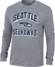 Champion Men's Champion Charcoal Seattle Seahawks Ultimate Tri-Blend Long Sleeve T-Shirt