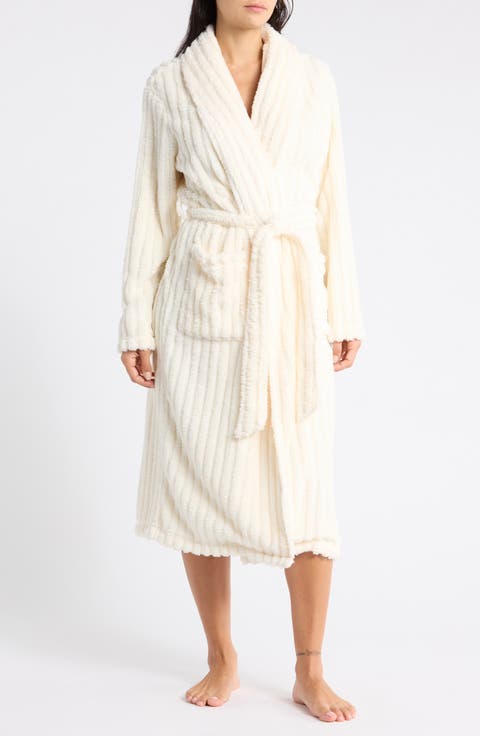 Textured Plush Fleece Robe