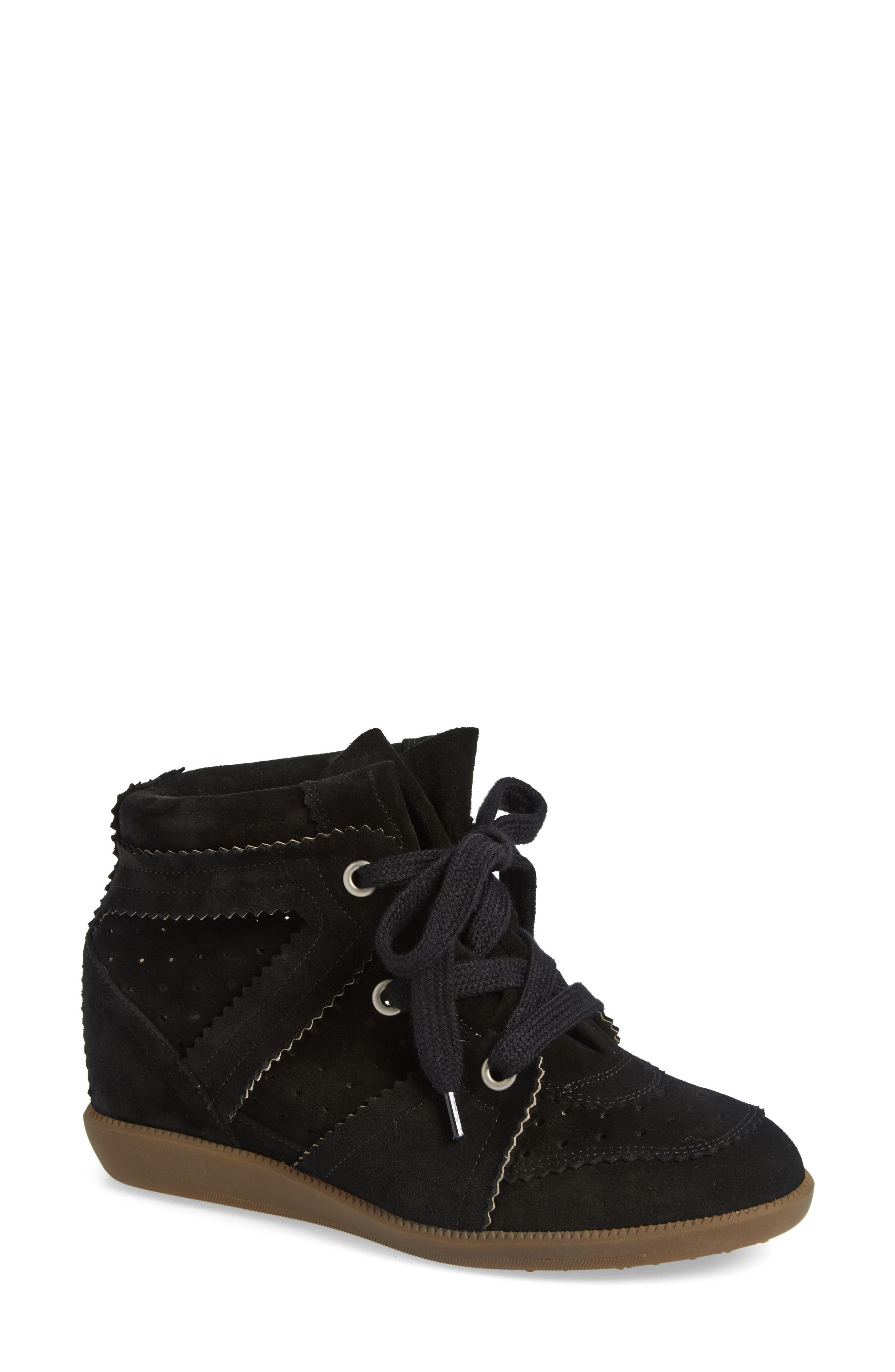 Isabel Marant Bobby Hidden Wedge High Top Sneaker, Main, color, 