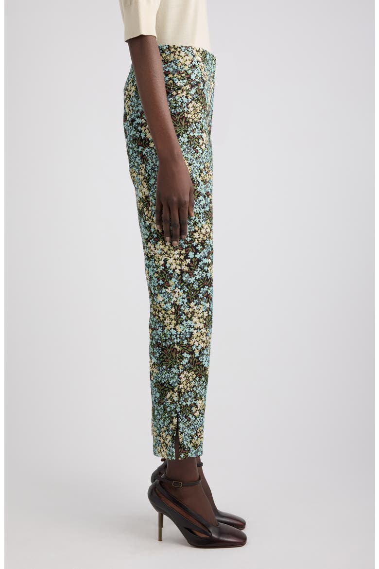 Posy Floral Motif Ankle Pants, Alternate, color, SKY