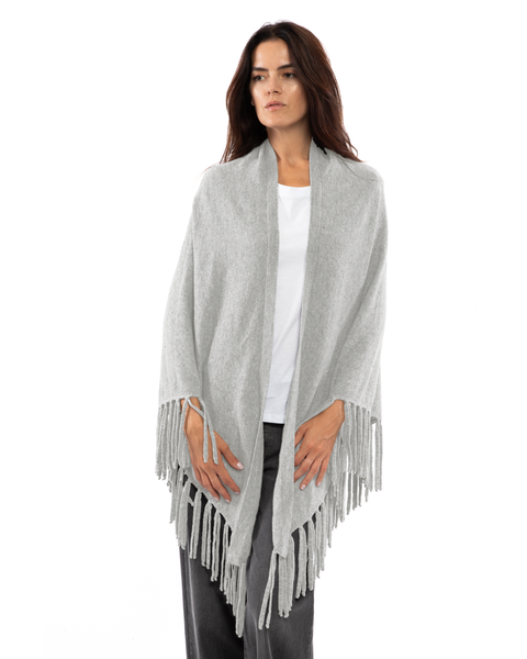 Pure Cashmere Fringe Wrap