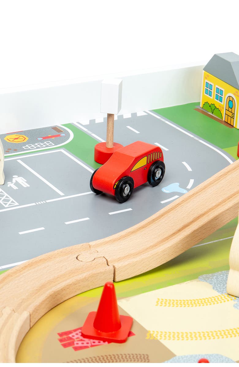 Bigjigs Rail Train Set & Table, Alternate, color, 