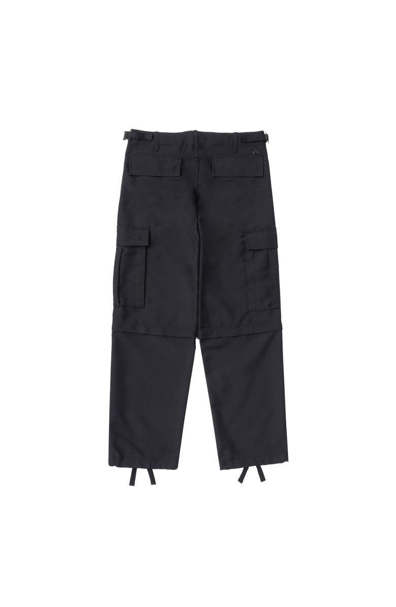 vowels Zip-Off Cargo Pants, Alternate, color, Black