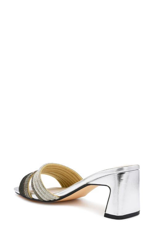 Touch Ups Isla Slide Sandal In Silver