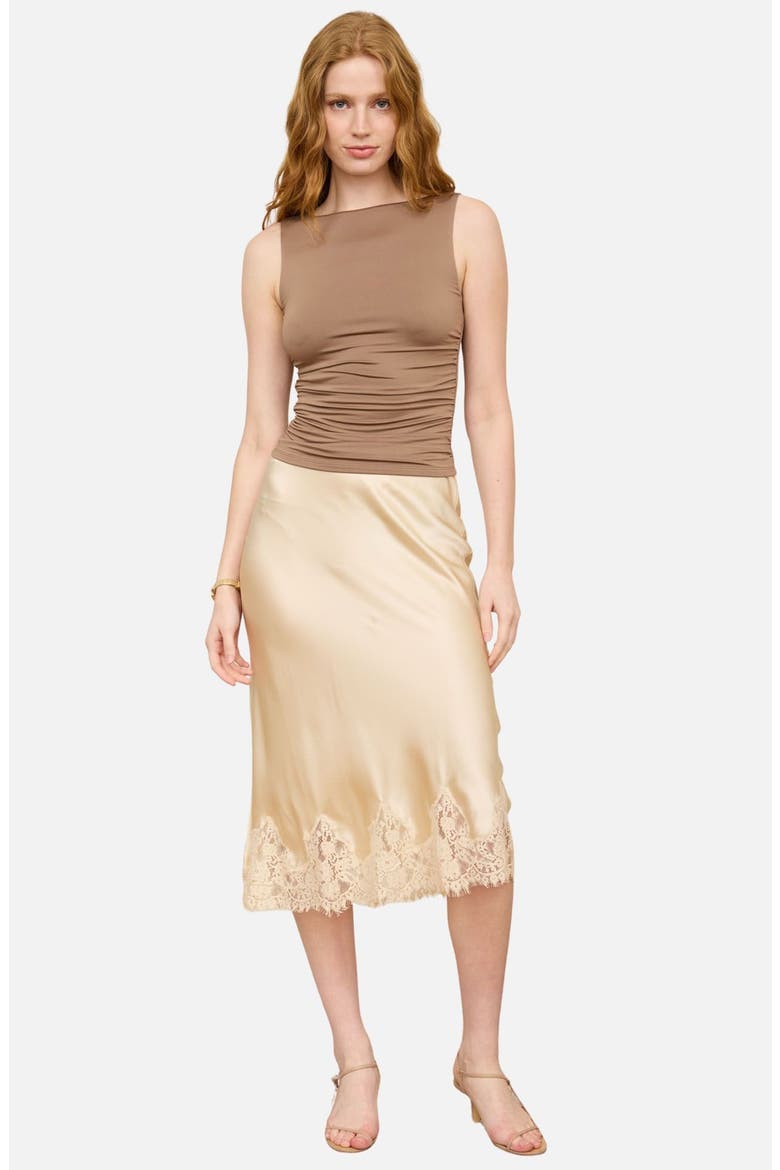 Side Ruched Tank, Alternate, color, DEEP TAUPE