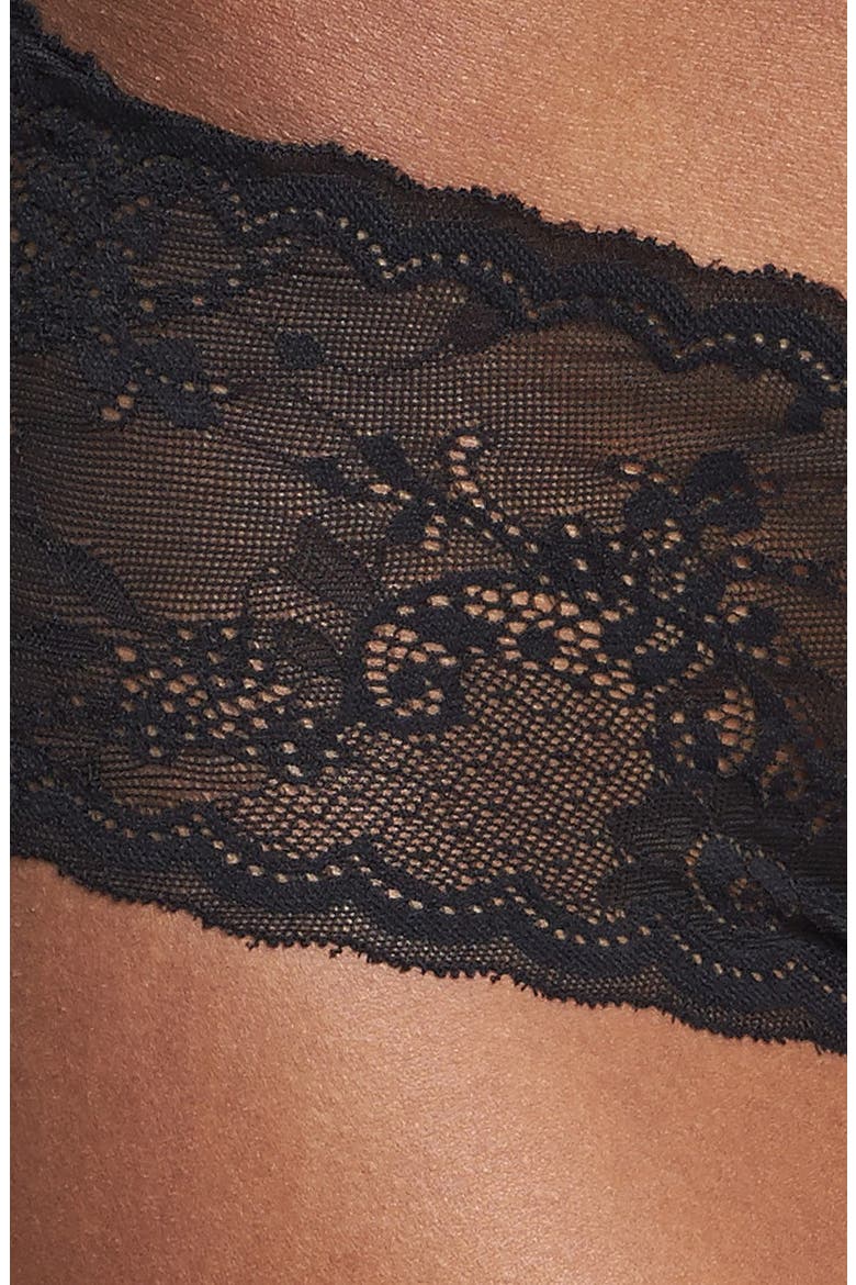 'Trenta' Lace Briefs, Alternate, color, BLACK