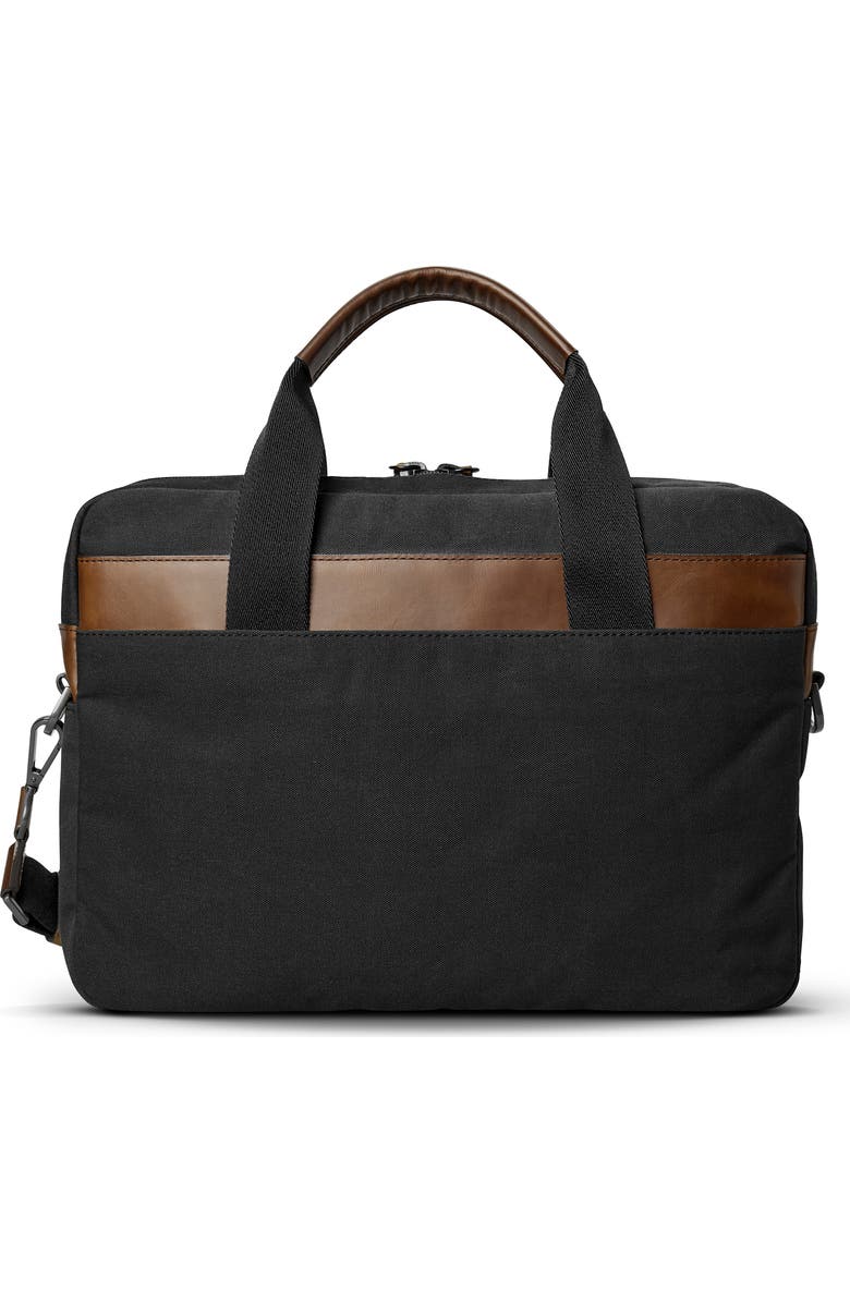 Shinola Mack Waxed Canvas Briefcase, Alternate, color,