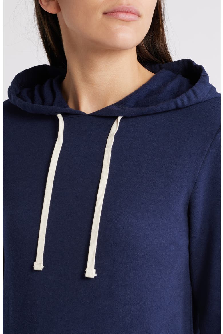 Cotton Blend Hoodie, Alternate, color, TRUE NAVY
