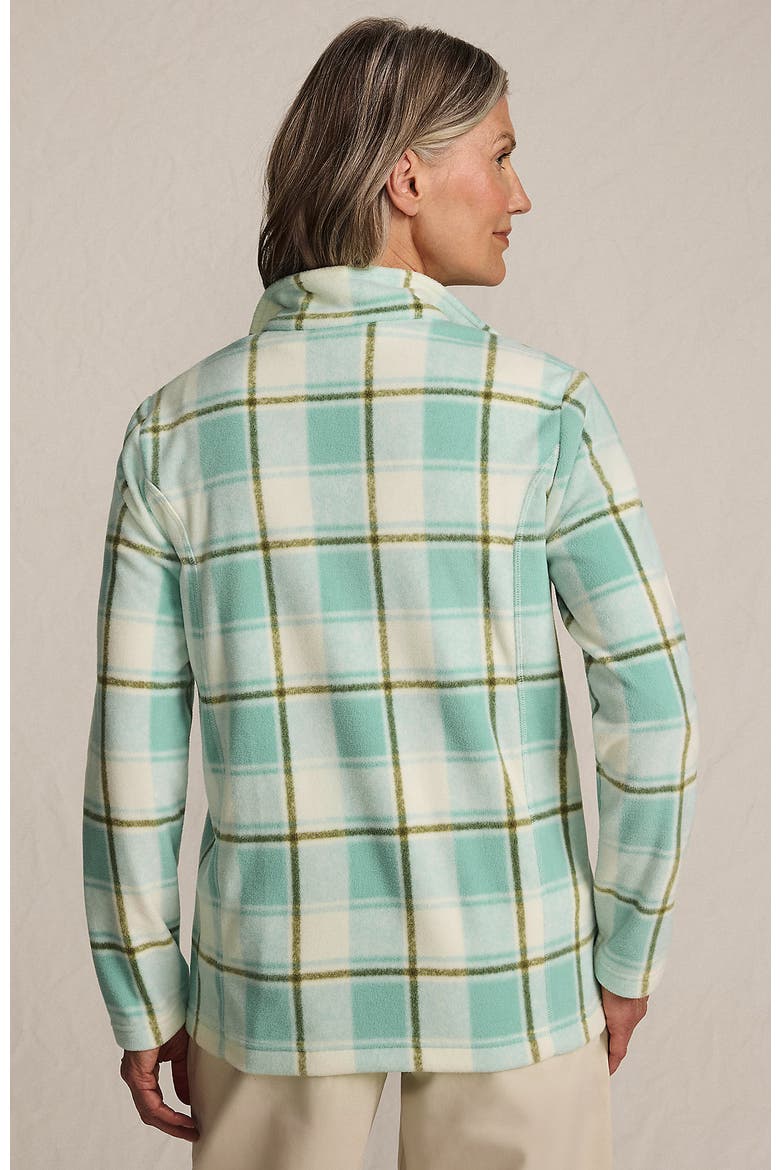 Anyweather Fleece Full Zip Jacket, Alternate, color, Mint Sky Buff Check