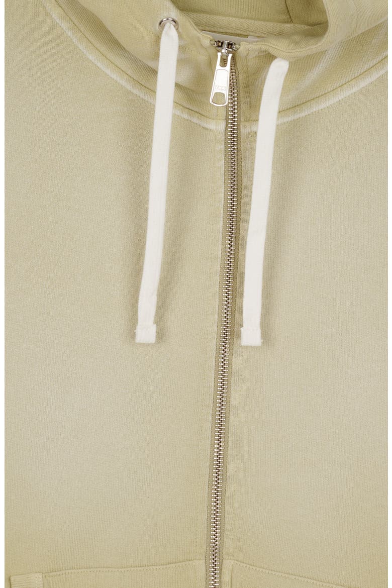 Padded Elbow Zip-Up Hoodie, Alternate, color, SAND