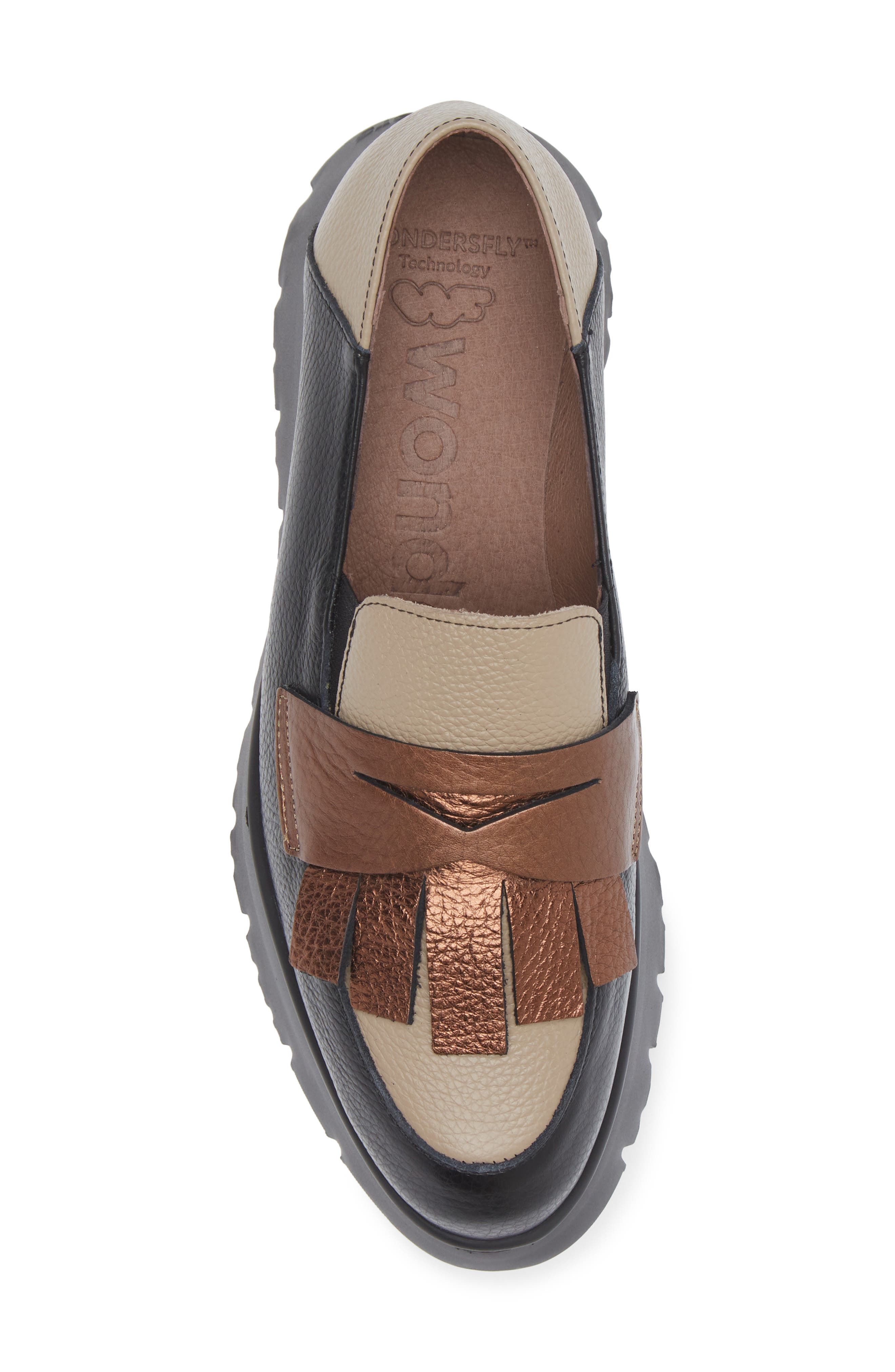 Wonders Kiltie Platform Loafer, Alternate, color, 