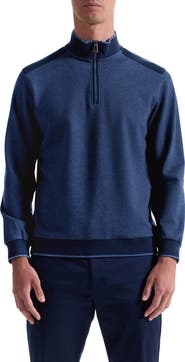 Bugatchi Mélange Quarter Zip Top