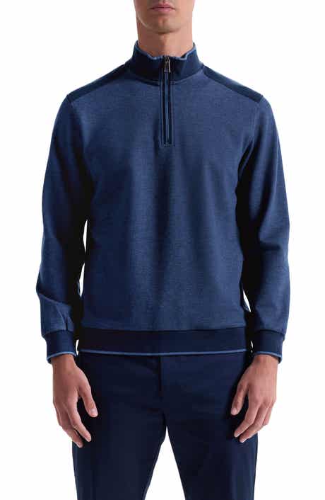 Bugatchi Mélange Quarter Zip Top