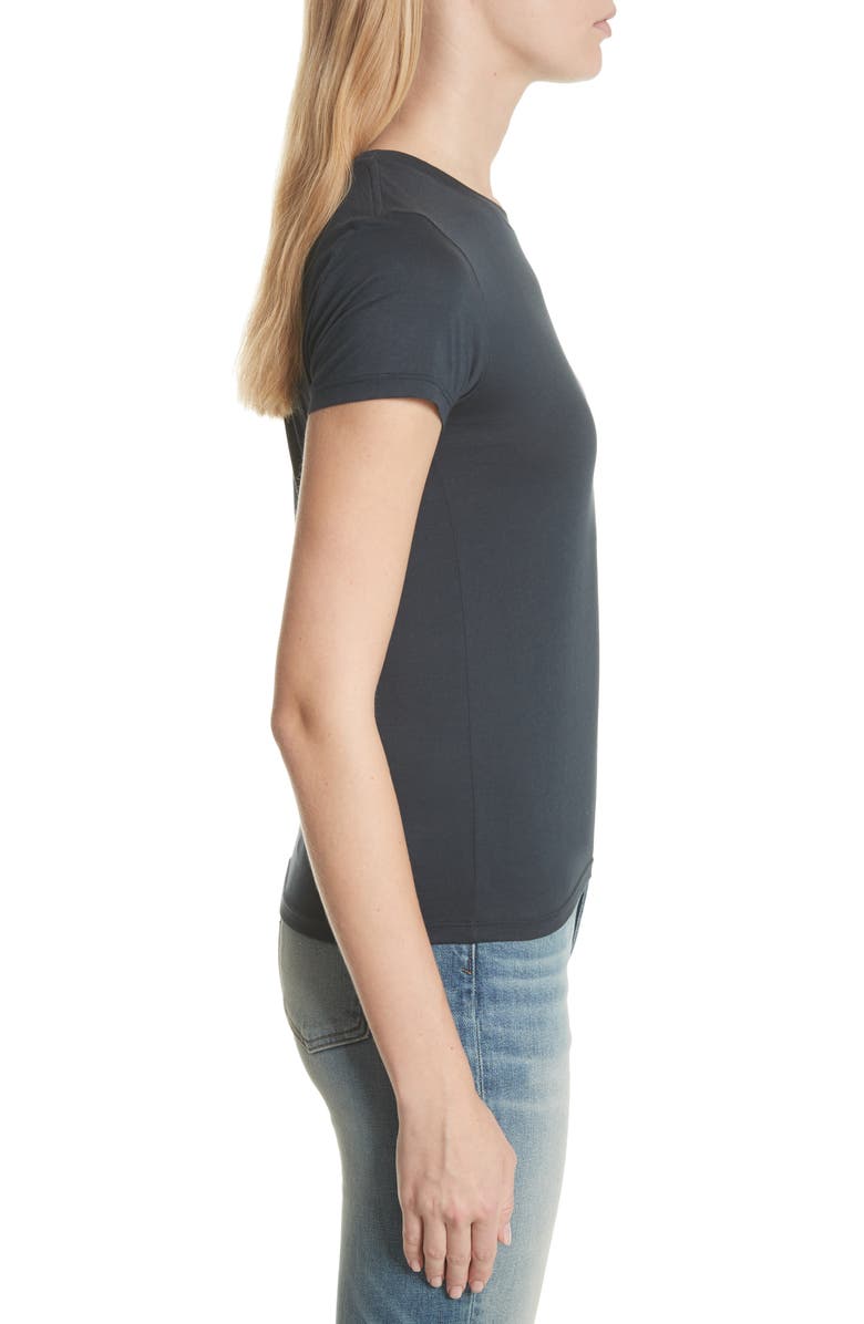 Vince Essential Crewneck Top, Alternate, color, Coastal