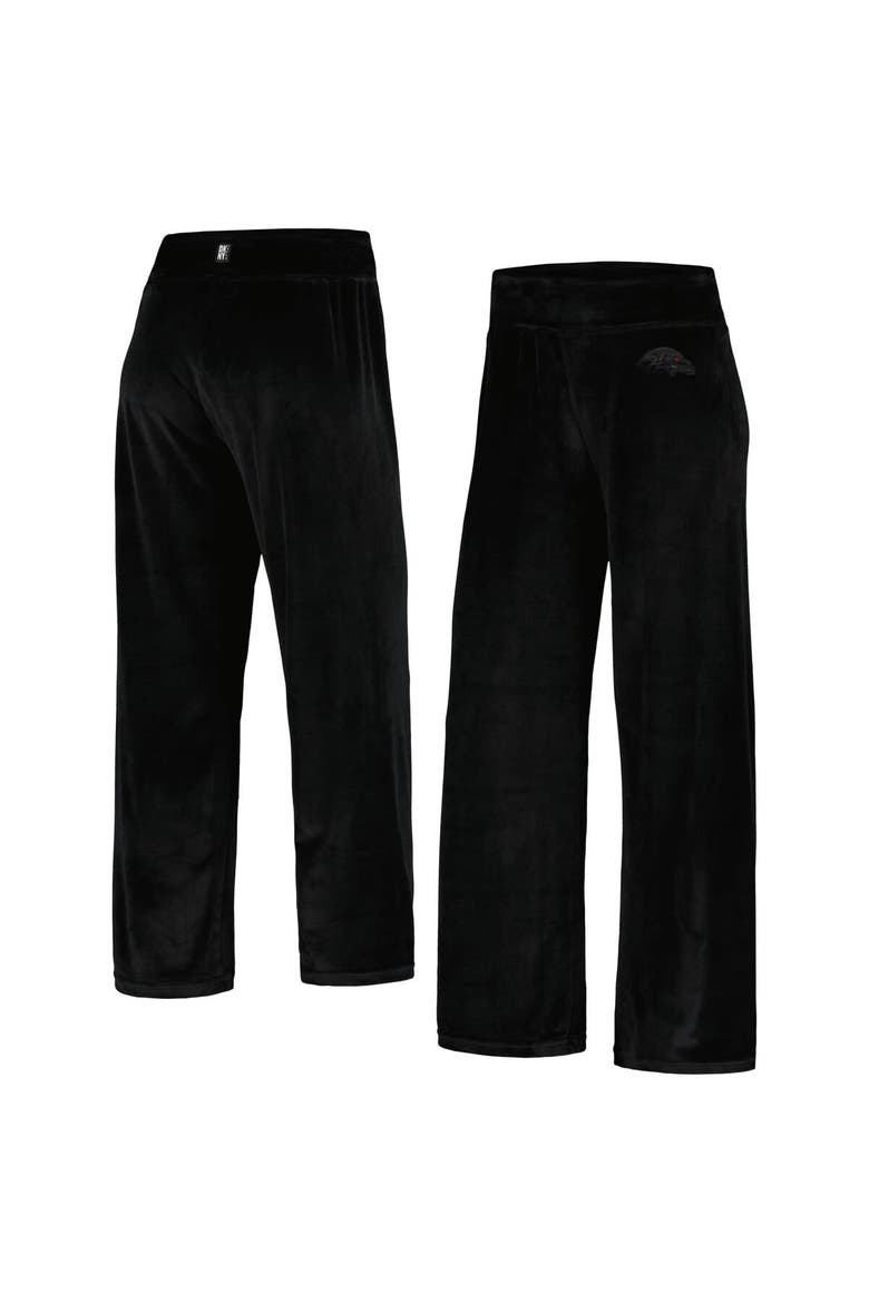 Women's DKNY Sport  Black Baltimore Ravens Demi Straight Leg Pants, Alternate, color, Black