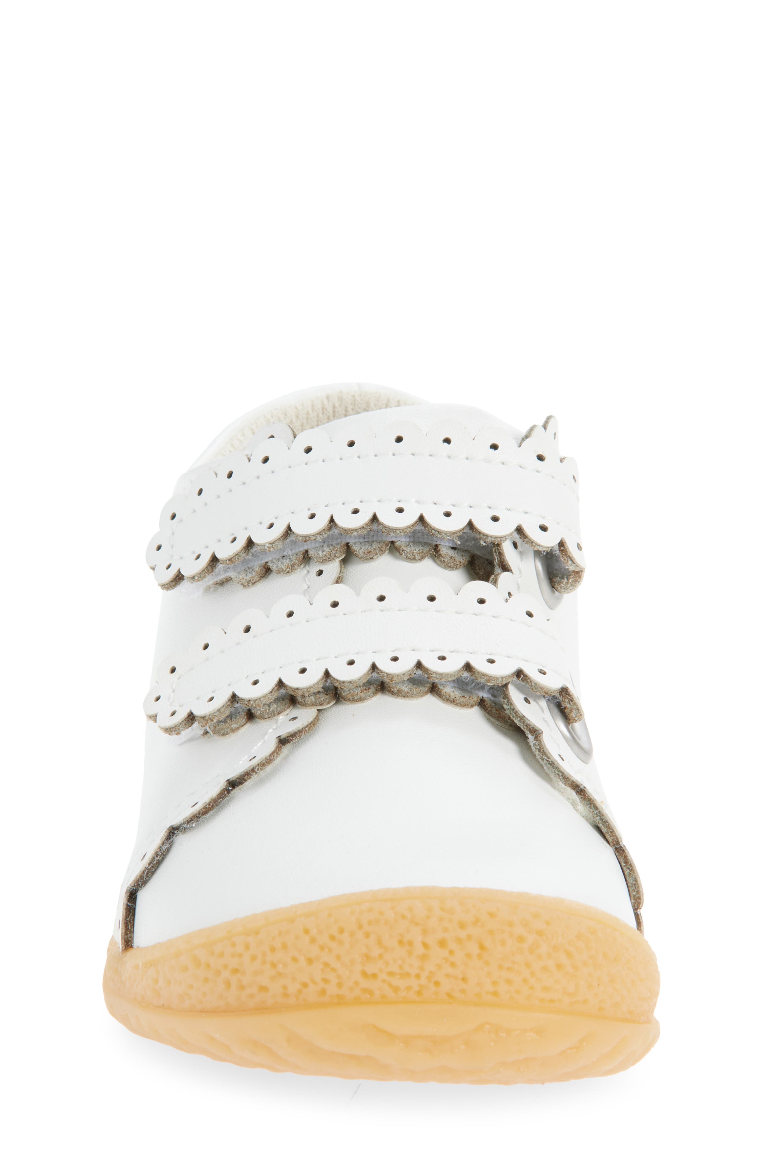 L'AMOUR Kids' Marisa Scallop Sneaker, Alternate, color, White