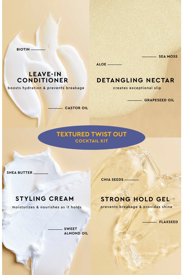 Textured Twistout Cocktail 4-Piece Set, Alternate, color, NO COLOR