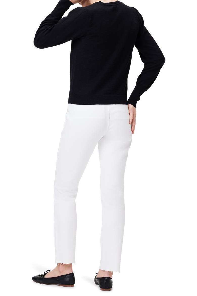 Slub Cotton Blend Sweater, Alternate, color, BLACK ONYX