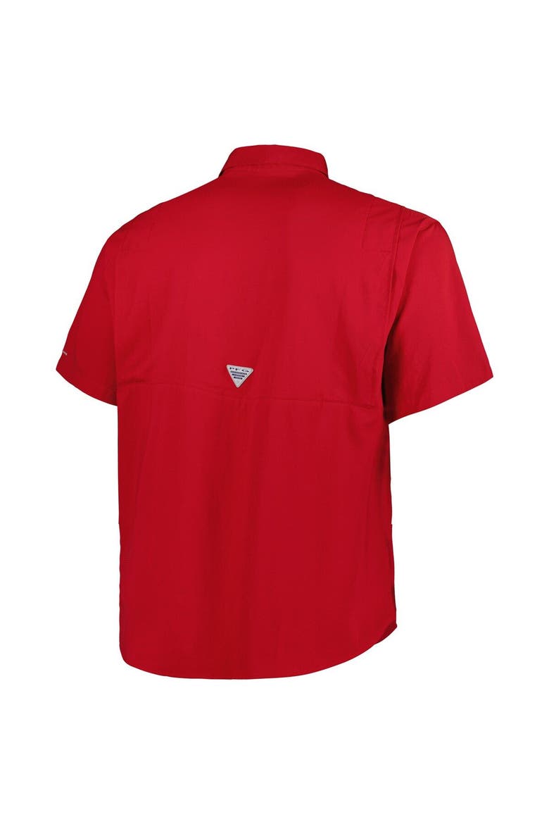 Men's Columbia Cardinal Arkansas Razorbacks Big & Tall Collegiate Tamiami Button-Down Shirt, Alternate, color, Cardinal
