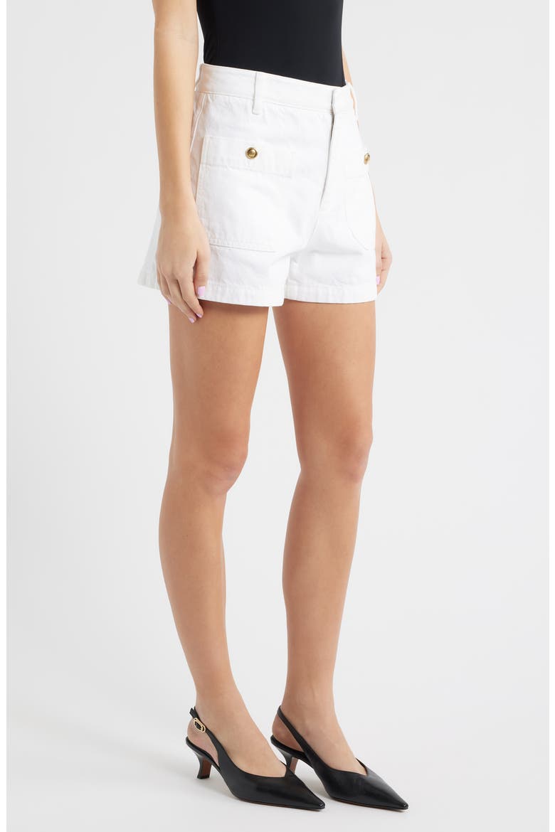 The Cruise Denim Shorts, Alternate, color, WHITE