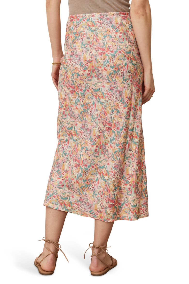Avery Floral Drawstring Midi Skirt, Alternate, color, SUPERBLOOM
