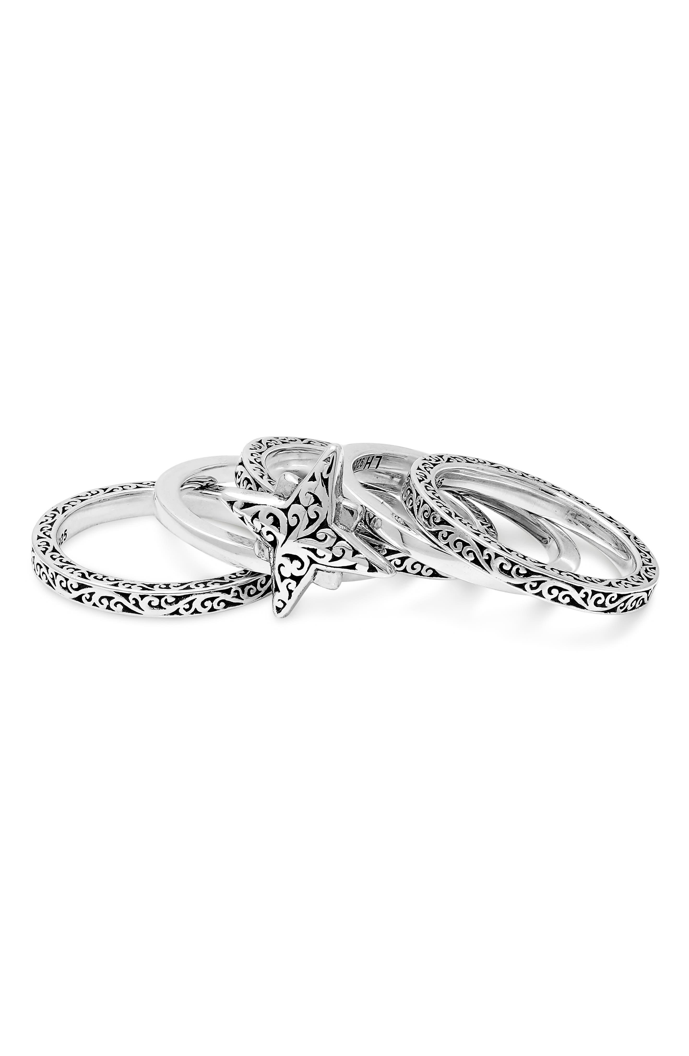 Lois Hill Star Bright Set of 5 Stacking Rings (Women) | Nordstrom