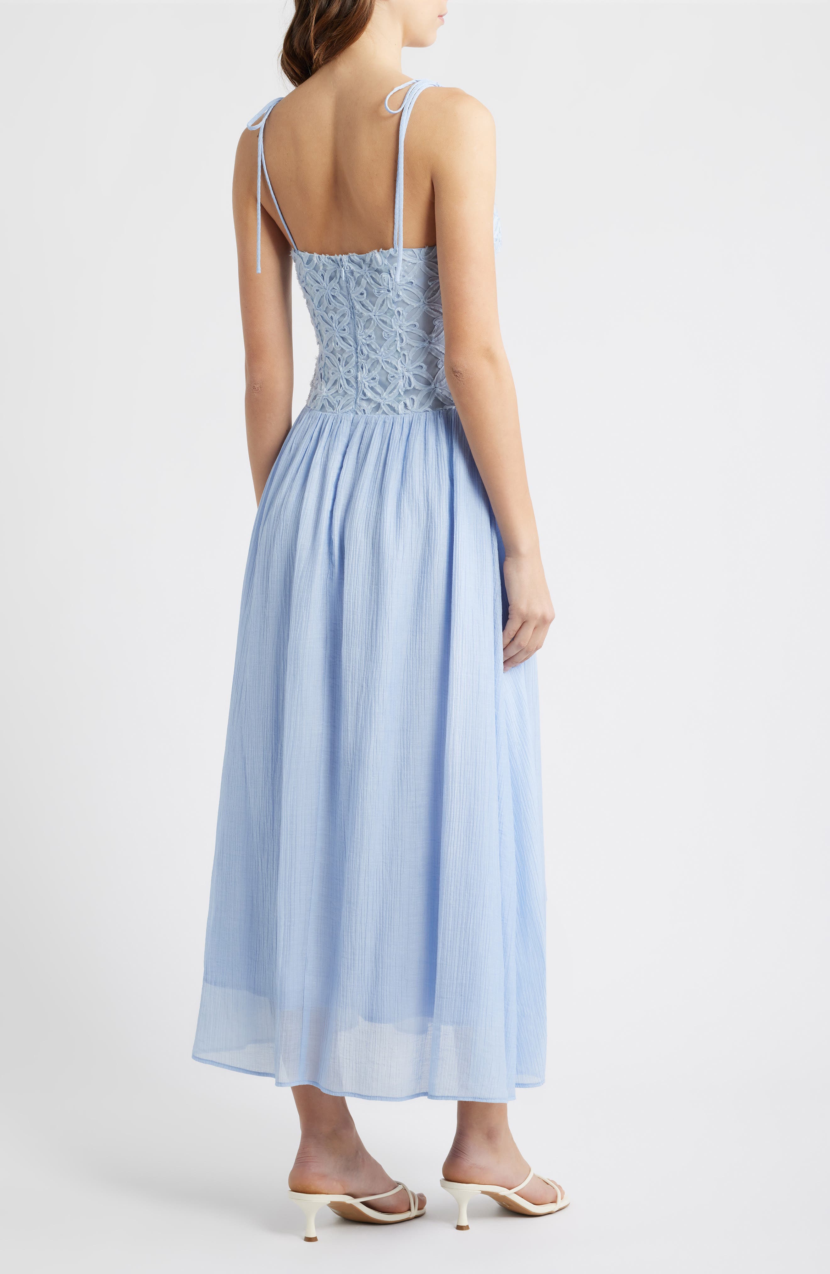 moon river floral appliqu satin maxi dress NWT Moon River Floral Appliqu Satin Rose Color Maxi Dress MED