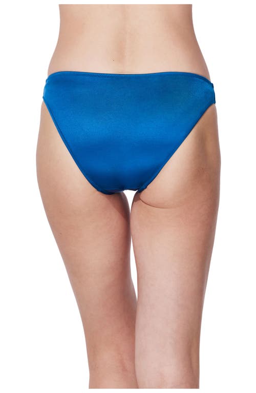Profile By Gottex Mademoiselle Mid Waist Bikini Bottom In Gold