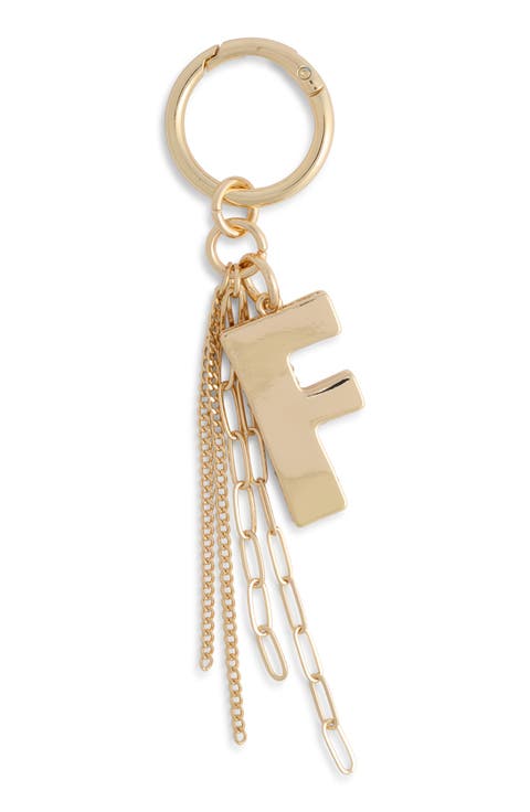Pave Edge Initial Bag Charm