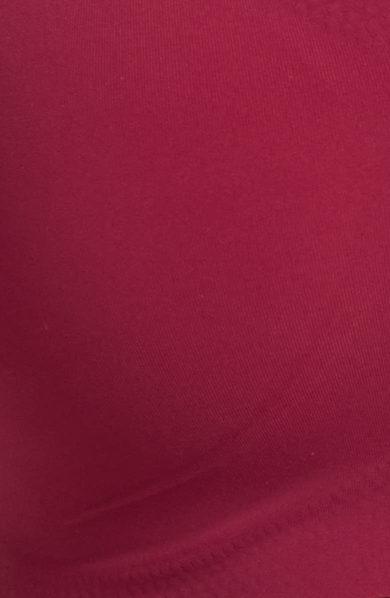 True & Co The True Body Triangle Convertible Strap Bralette, Alternate, color, Garnet Red