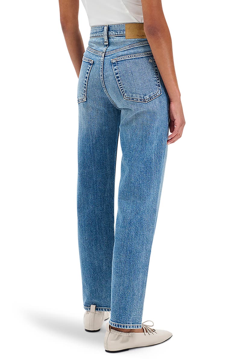rag & bone Harlow Mid Rise Ankle Straight Leg Jeans, Alternate, color, Amity