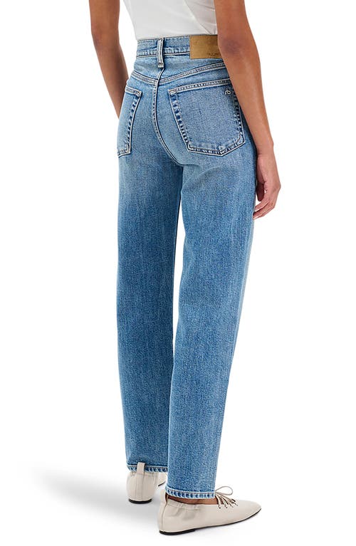 Rag & Bone Harlow Mid Rise Ankle Straight Leg Jeans In Multi