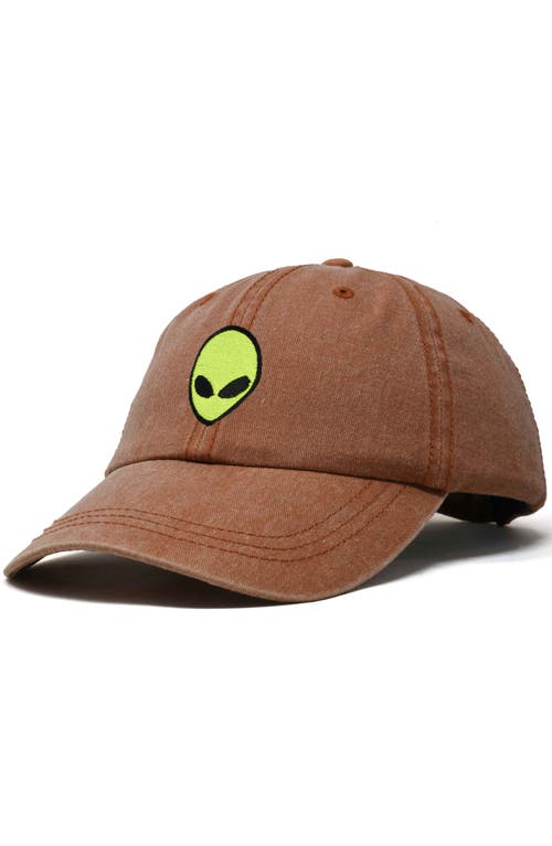 Dalix Alien Dad Cap In Washed Orange