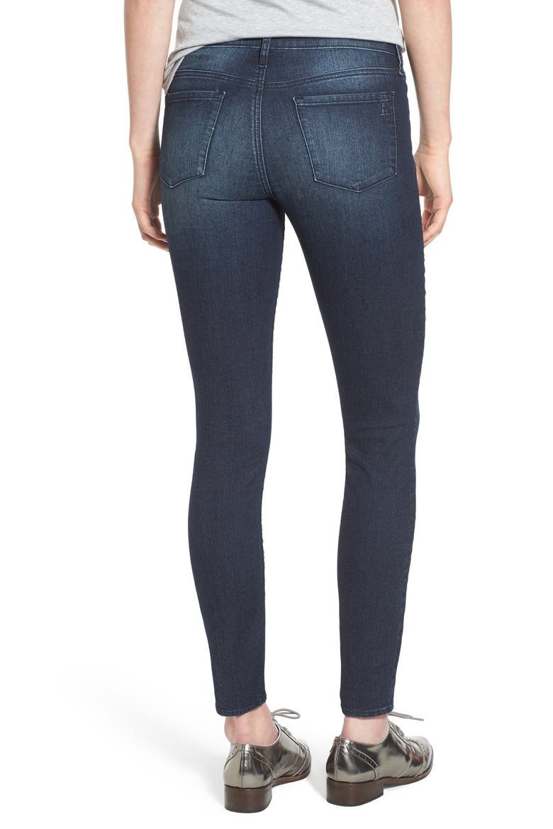 'Sarah' Skinny Jeans, Alternate, color, DARK BLUE