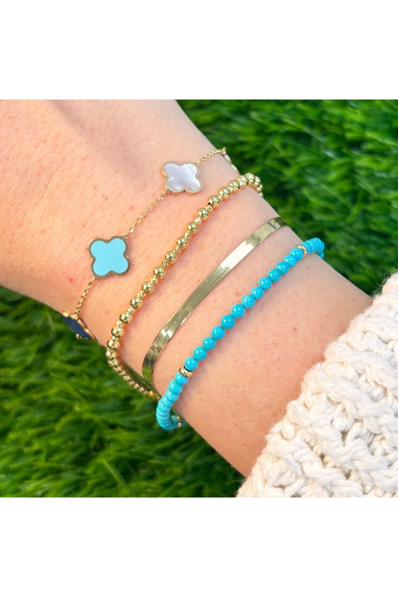 Turquoise Round Bead Bracelet, Alternate, color, Turquoise