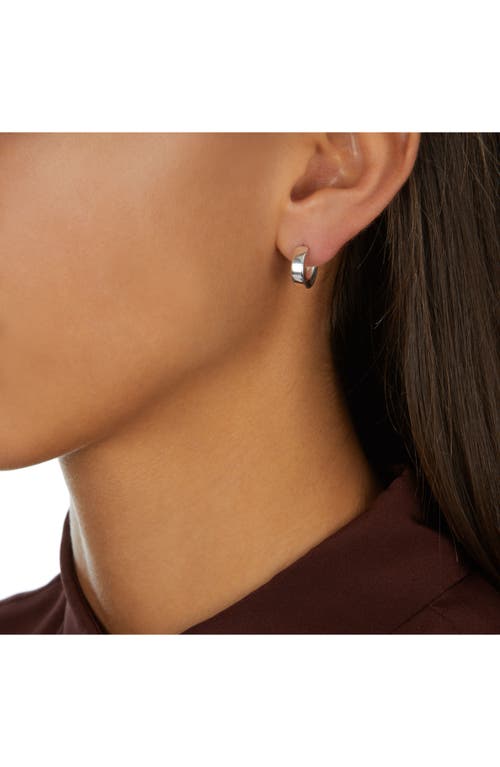 Monica Vinader Fiji Mini Hoop Earrings In Silver
