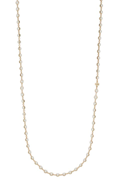 Moondance Faux Pearl Long Necklace