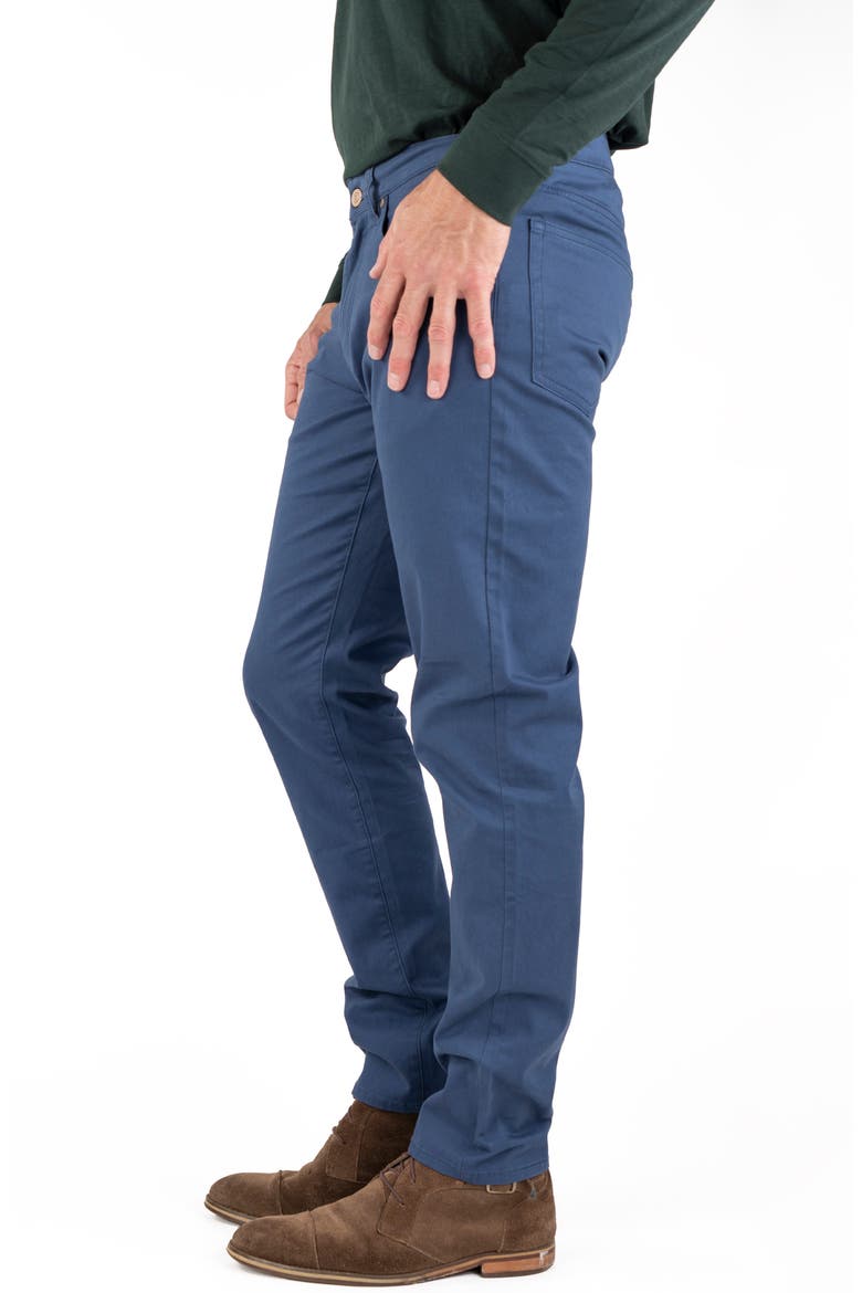 Straight Leg Stretch Cotton Twill Pants, Alternate, color, SARGASSO
