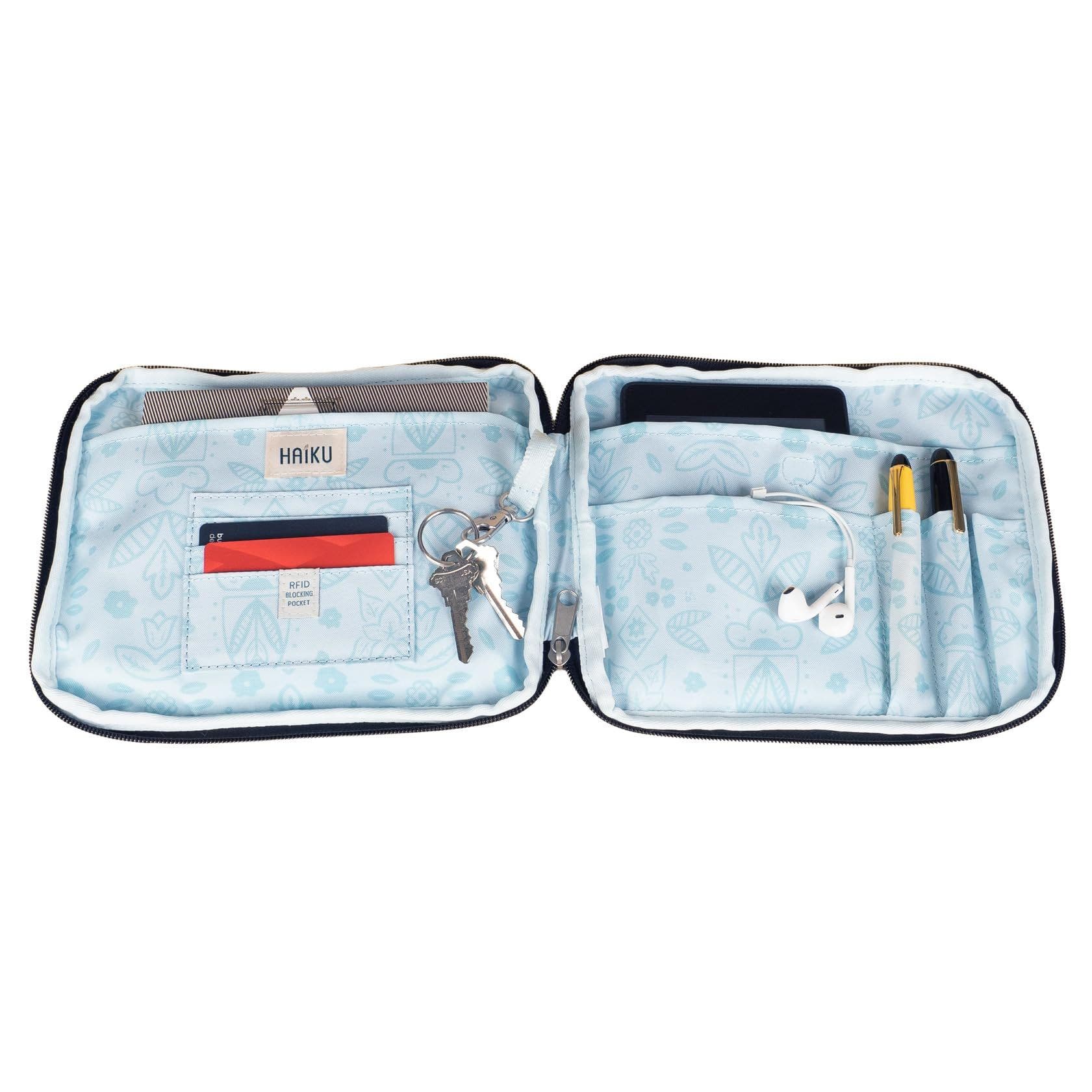 HAIKU Aspire Folio Crossbody, Alternate, color, Black In Bloom