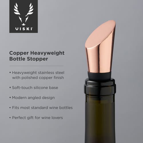 Viski Heavyweight Bottle Stopper In Summit