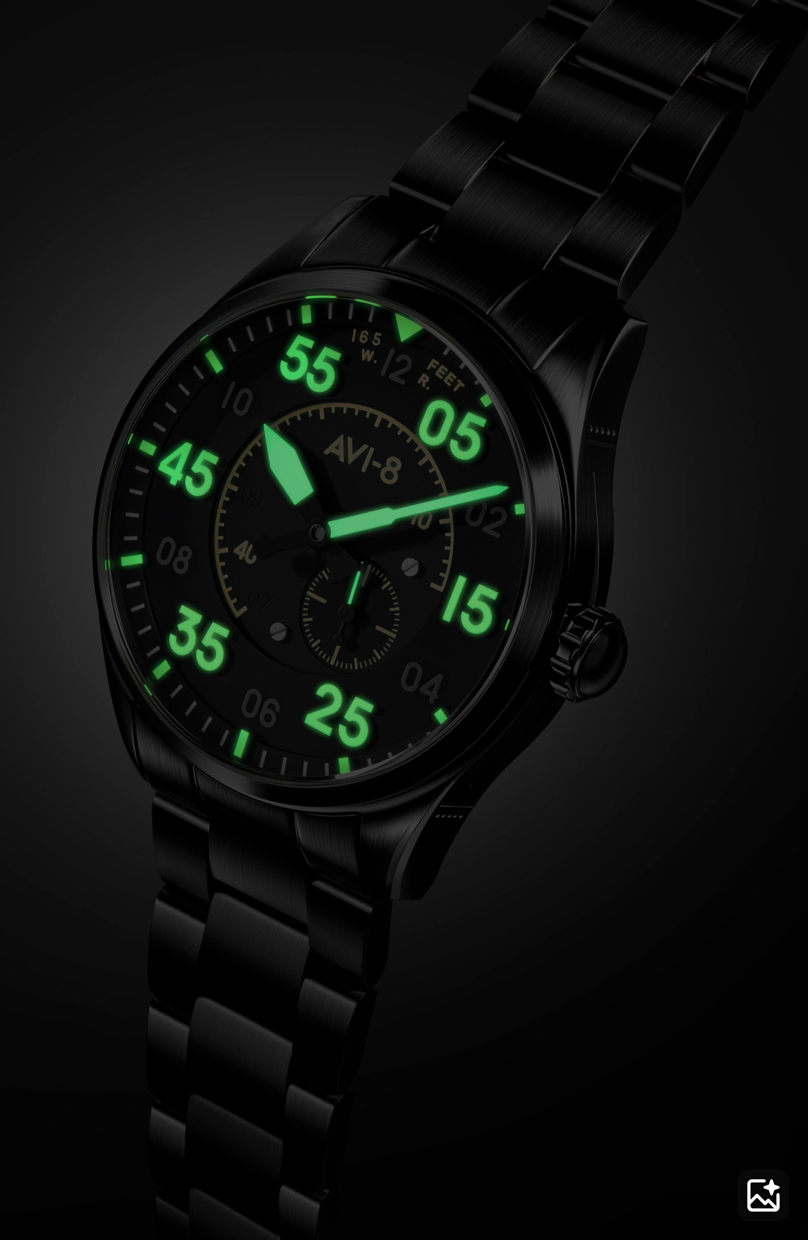 AVI-8 Spitfire Type 300 Eclipse Automatic Bracelet Watch, 42mm (Men ...