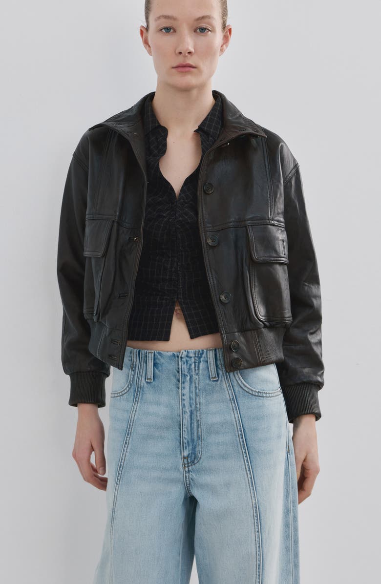 MANGO Seamed Balloon Jeans, Alternate, color, Medium Blue