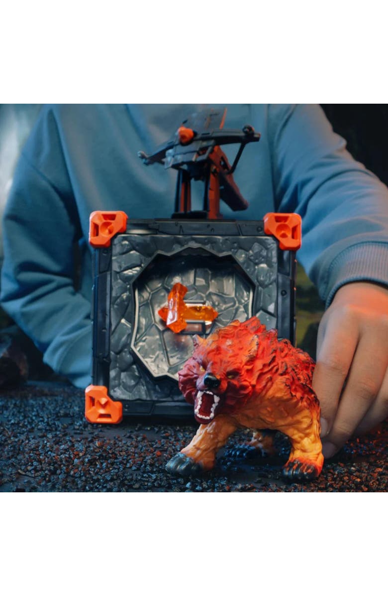 Schleich Eldrador Creatures, BattleCave Lava Bear, 31 Piece Combat Toy Playset, Alternate, color, Multicolored