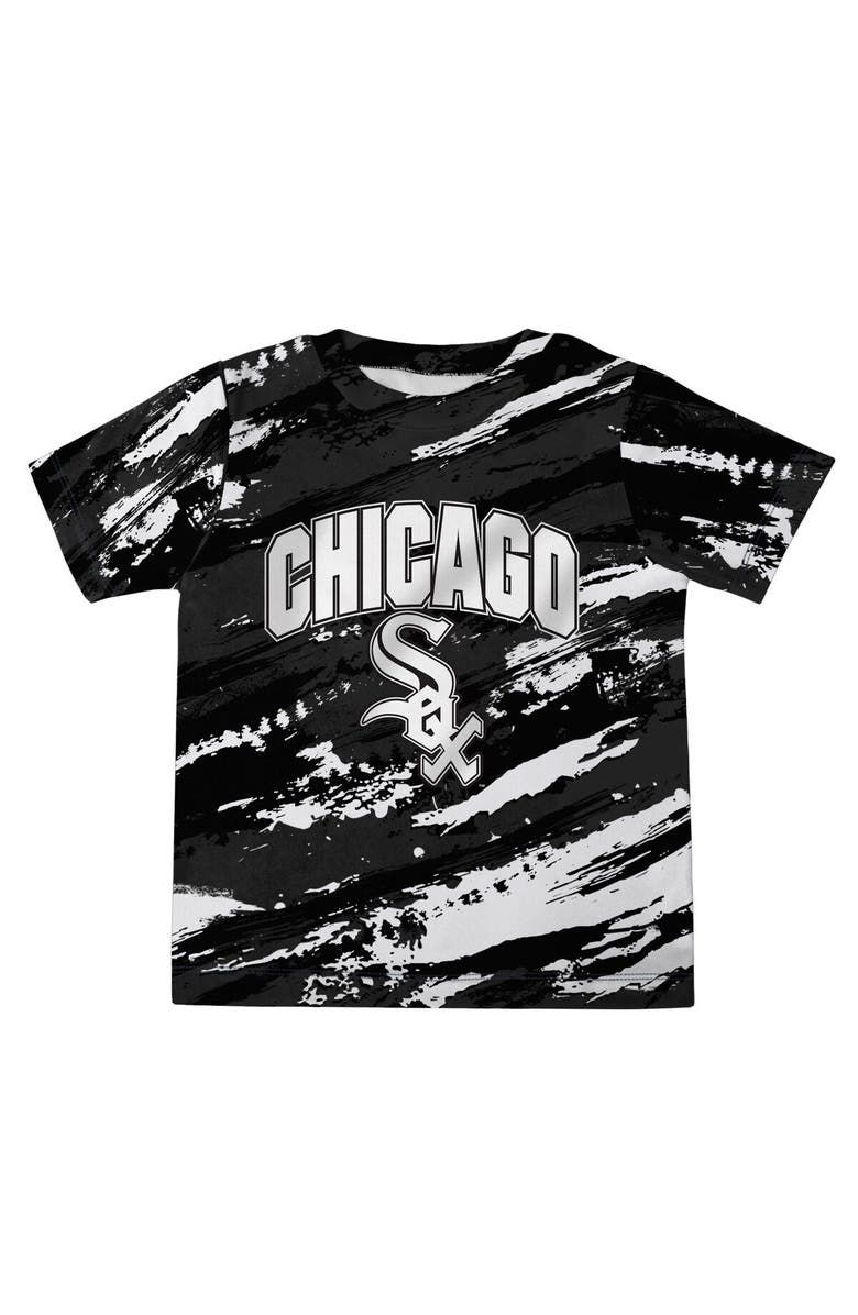 Outerstuff Infant Black/Heather Gray Chicago White Sox Stealing Homebase 2.0 T-Shirt & Shorts Set, Alternate, color, Black